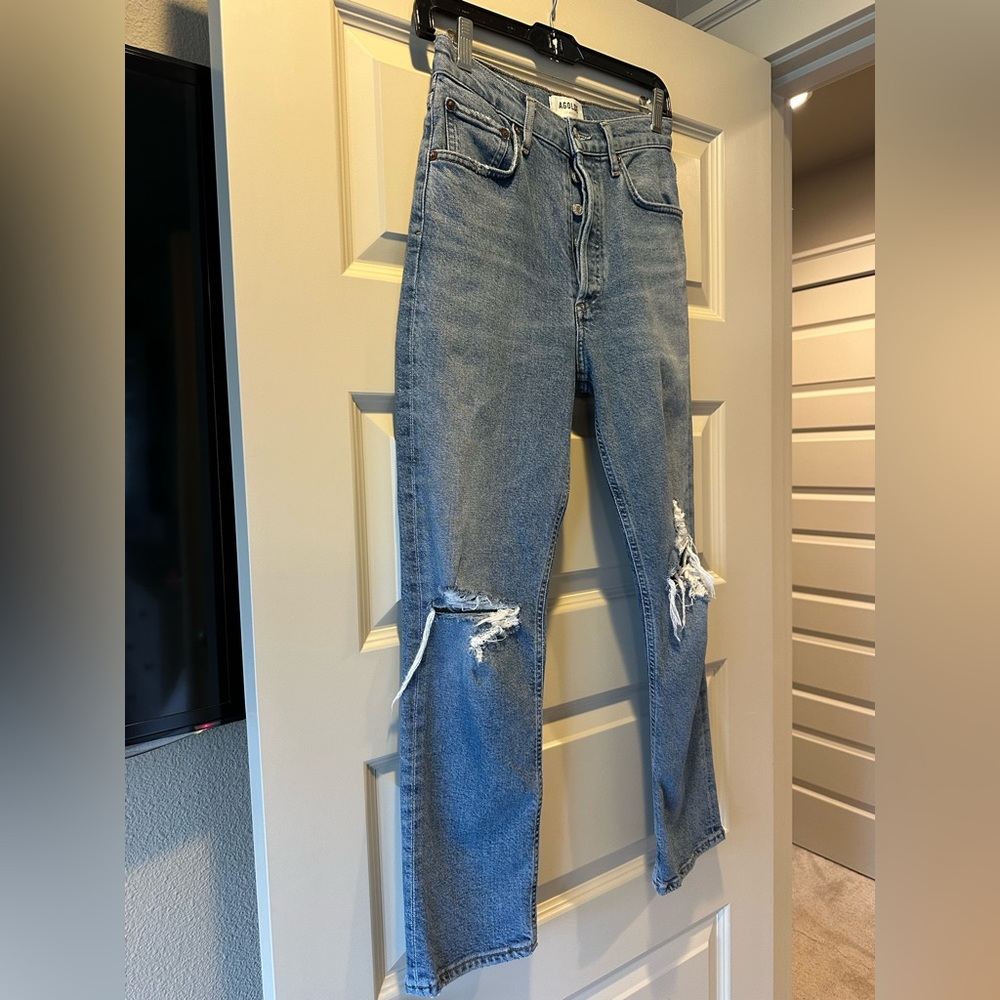 AGOLDE Riley High Rise Straight Crop Jeans - Picture 5 of 9
